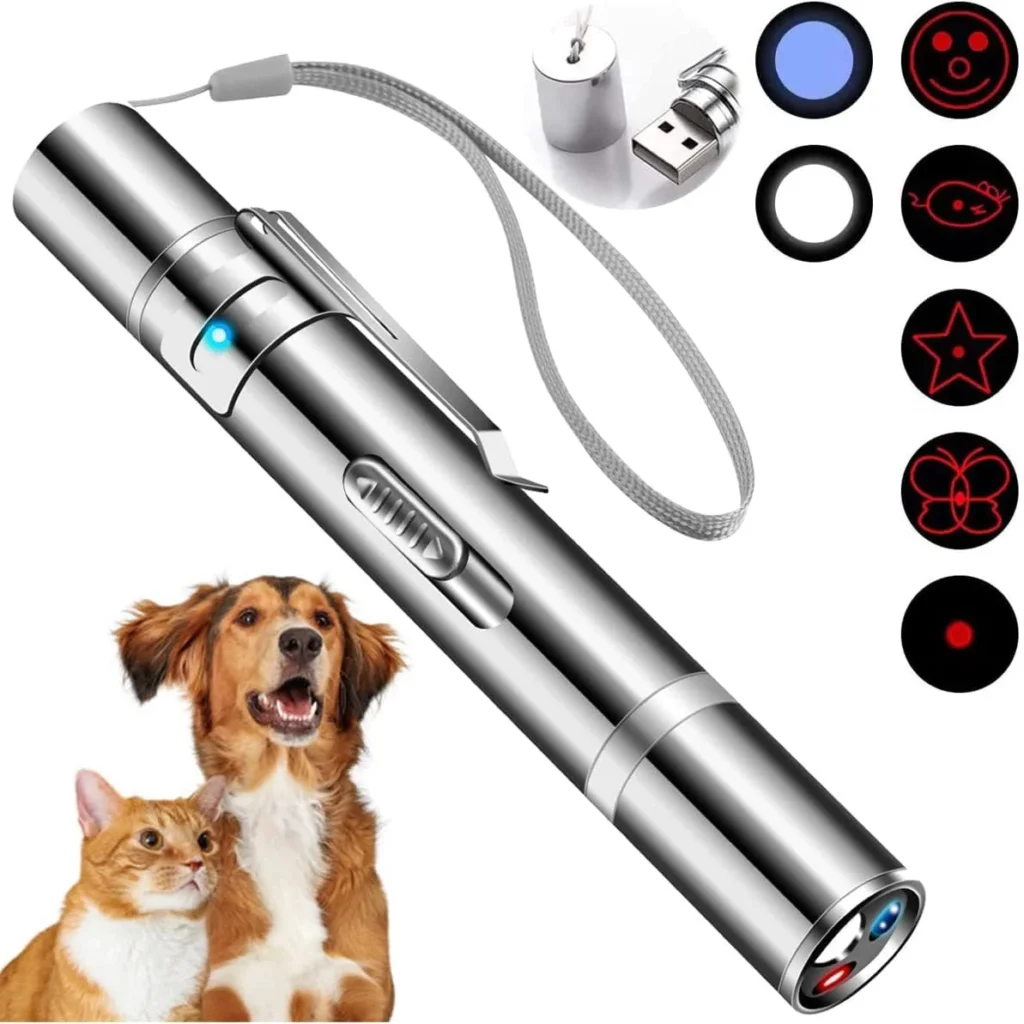 Cowjag Cat Toys, Laser Pointer with 5 Adjustable Patterns