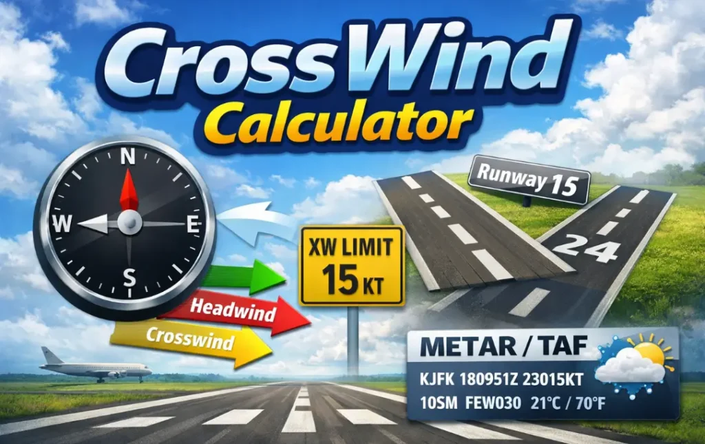 CrossWind Calculator App Review for Pilots & Aviators